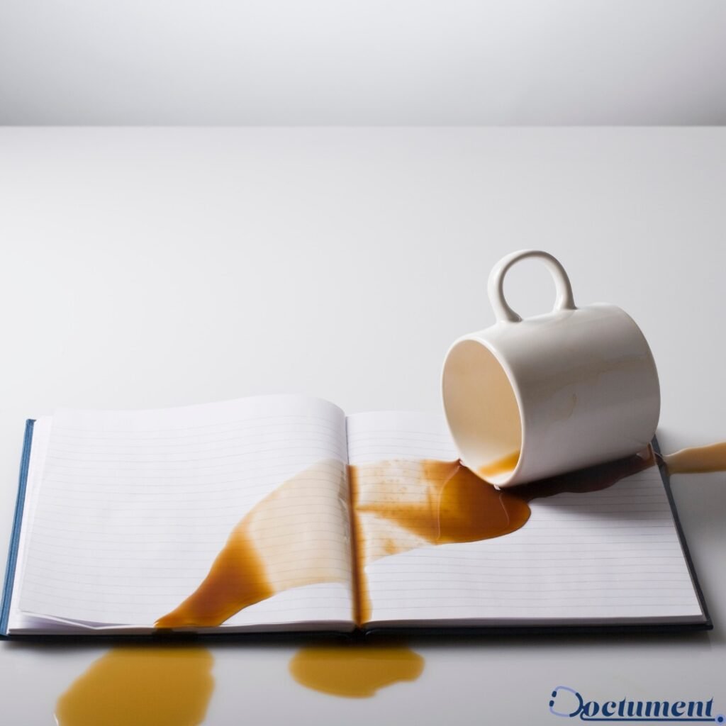 Top-5-Mistakes-to-Avoid-When-Requesting-a-Proof-of-Disability-Letter - tea-spilled-on-book